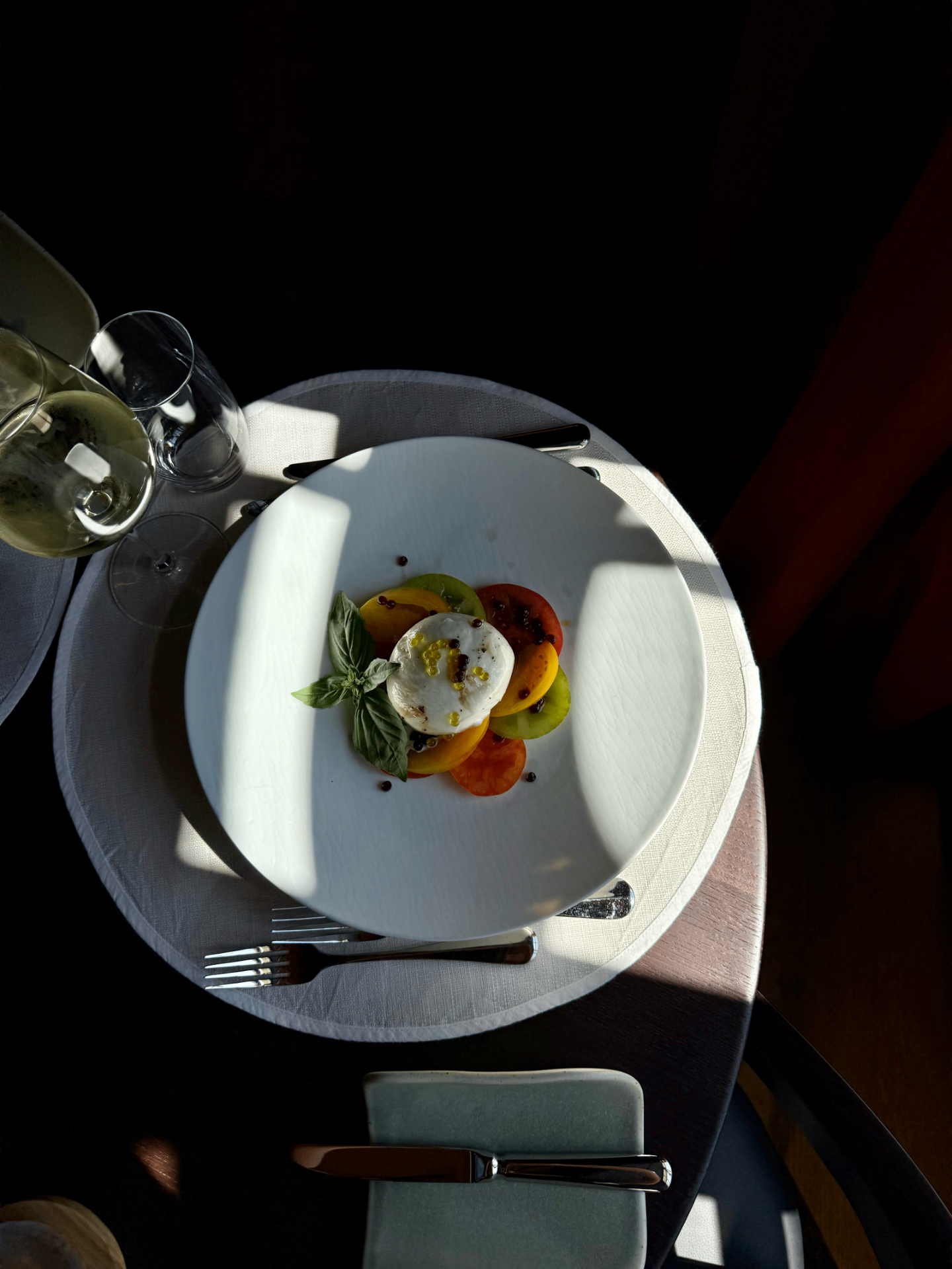 Wirtschaft Zwei Raben – Teller mit Burrata