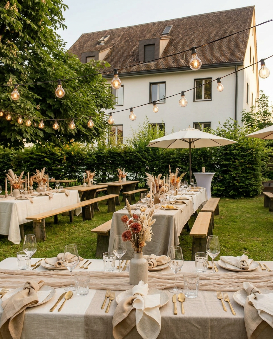 Hochzeitslocation Fährigarten — Boho-Styling am Kulinarik Hof Fahr