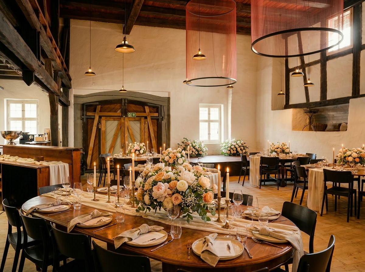 Hochzeitslocation Trotte — Boho-Styling am Kulinarik Hof Fahr
